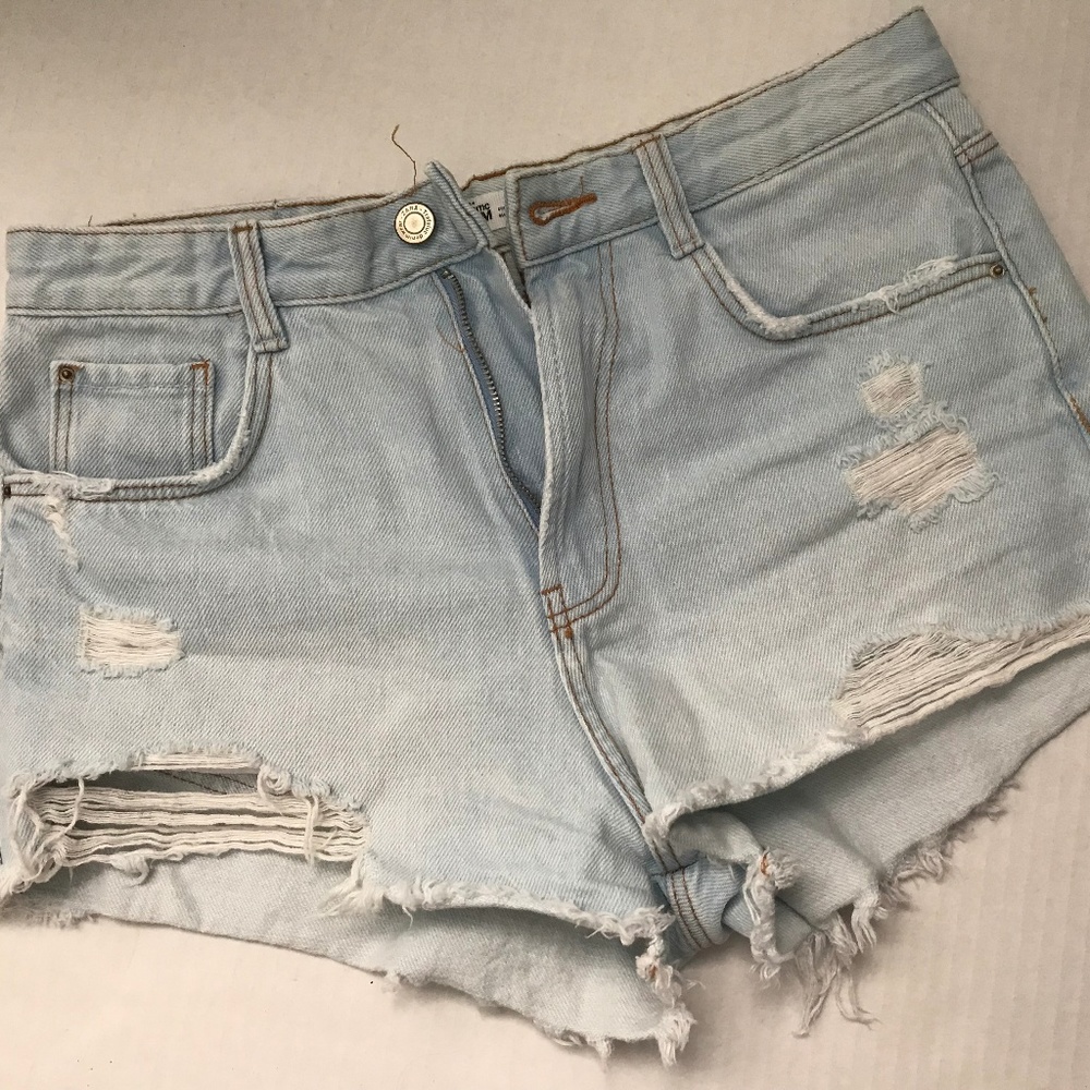 Zara New Without Tag Denim Shorts